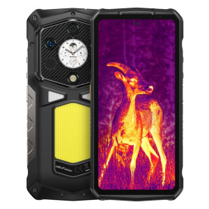  Téléphone robuste Ulefone Armor 29 Pro, version thermique, 16 Go + 512 Go, vision nocturne, écran 6,67 pouces + 1,04 pouce, Android 15, MediaTek Dimensity 7400 Octa Core, réseau : 5G, OTG, NFC (noir) SU022B1430-20
